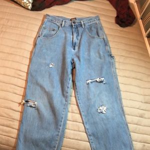 Guide Gear mile high waist, wide leg ankle jeans